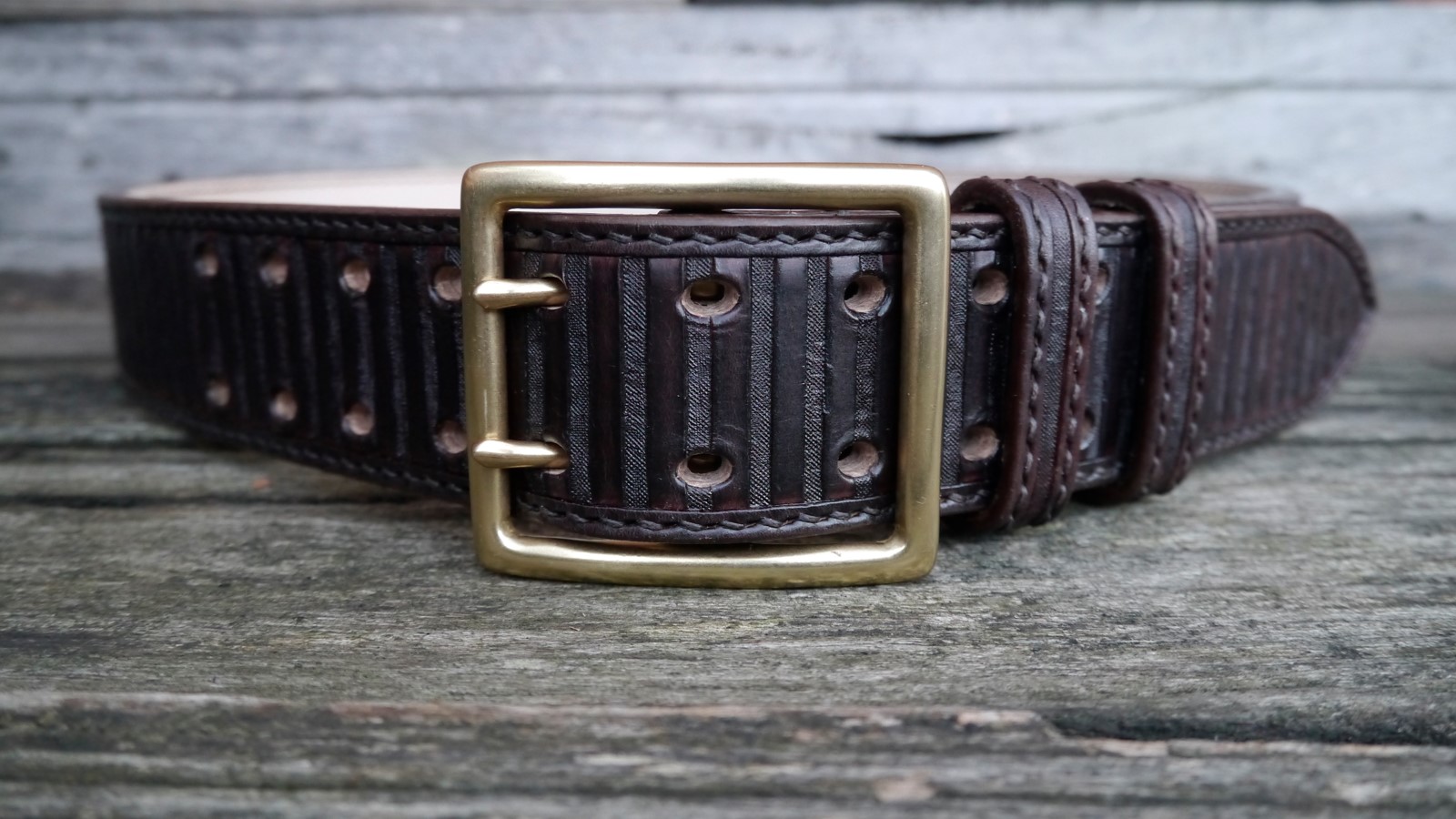 Men’s 2 inch Wide Leather Belt, Extra Heavy, Hand Carved, Tooled ...